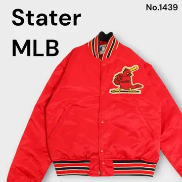 Stater MLB 90년대 USA 빈티지 바시티 자켓 레드 공식
