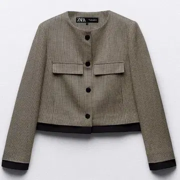 [ ZARA ] 하운드투스 노카라 자켓 블레이저