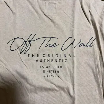 vans Off The Wall 긴팔 T셔츠 베이지 1966