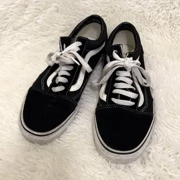 VANS 스니커즈 올드스쿨 블랙 화이트 25.5cm