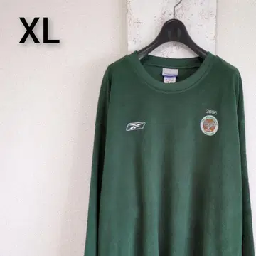 리복 트레이닝복 플리스 오버 셔츠 그린