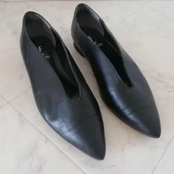 F by WELL FIT 다이애나 천연 가죽 플랫슈즈 22.5cm