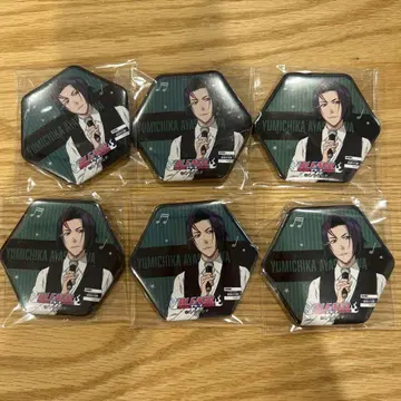 BLEACH 아야세가와 유미치카 가라오케노테츠진 캔 배지 6개 세트