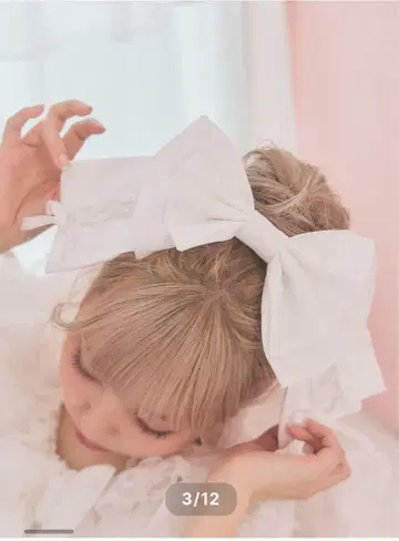 릴릴리 Starry 레이스업 리본 머리핀
