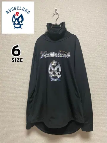 사이즈 6 RUSSELUNO 라셀노 하이넥 롱 슬리브 블랙