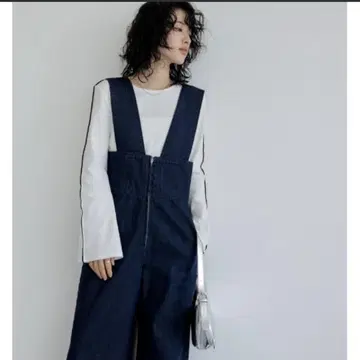 리디 프론트 지퍼 리사이클 데님 살로펫