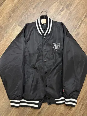 RAIDERS 바시티 자켓 블랙 M 사이즈