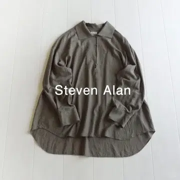 새상품급 스티븐 앨런 정가 1만 8천 엔 스키퍼 셔츠 블라우스 X191