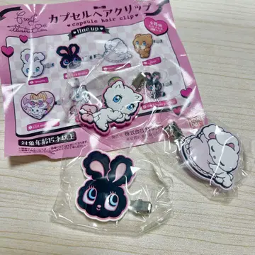 미개봉 새상품 foxy illustlations 헤어 클립 3개 세트