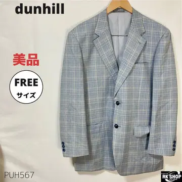 새상품급 dunhill 던힐 테일러드 자켓 체크 무늬 일본제