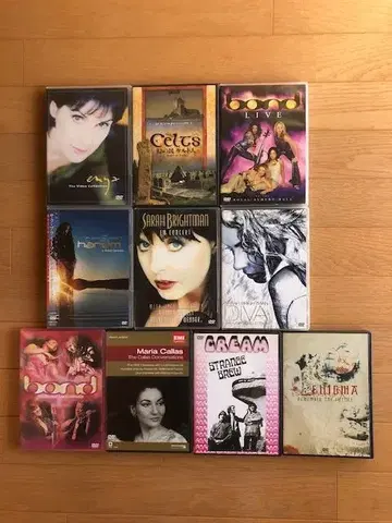d377y44 [음악 DVD 10장 세트] 사라 브라이트만 / 엔야 등