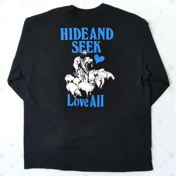 H&S L/S BLACK XL BLACK 미사용 티셔츠