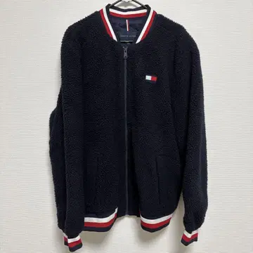 TOMMYHILFIGER 네이비 플리스 자켓 보아 아우터 타미힐피거
