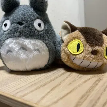 토토로와 고양이 버스 봉제 인형 세트