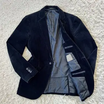 nano universe 코듀로이 테일러드 자켓 블랙 L