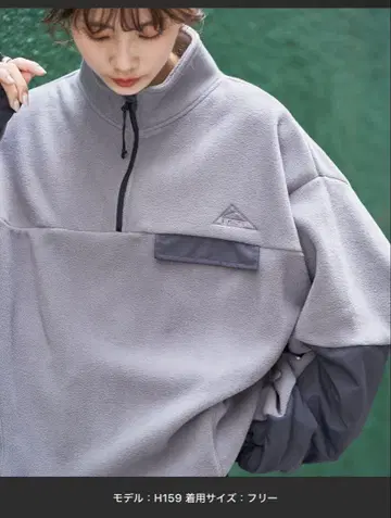 KELTY x FREAK'S STORE 하프 지퍼 플리스 풀오버