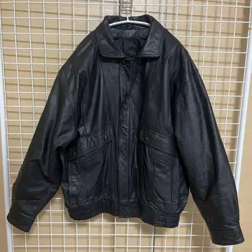 블랙 가죽 자켓 플리스 안감 부착