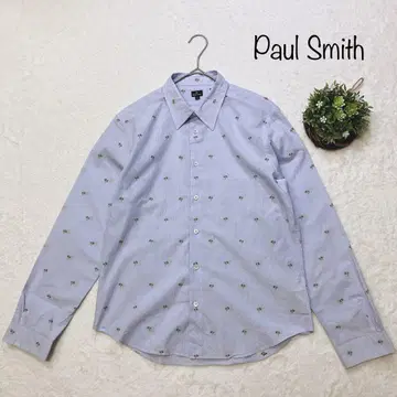 폴스미스 Paul Smith 자수 스트라이프 긴팔 셔츠 L 비즈니스