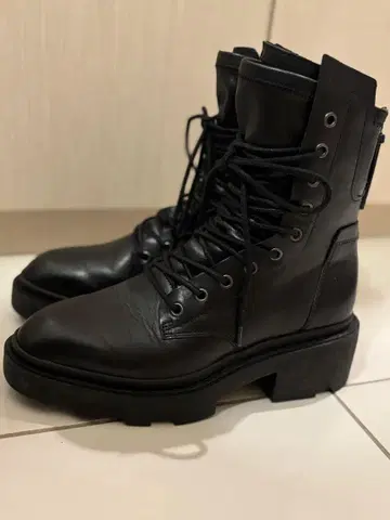 ASH 레이스업 부츠 블랙