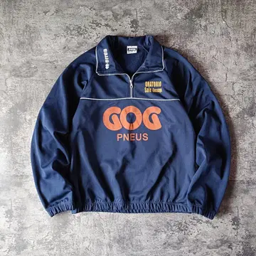 80s errea 하프 지퍼 풀오버 래글런 저지