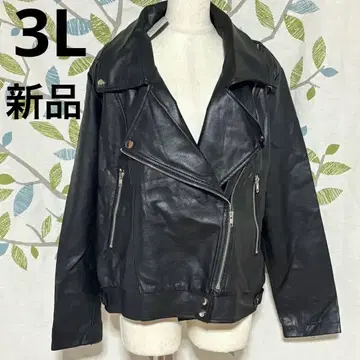 새상품 여성용 라이더 자켓 인조 가죽 큰 사이즈 3L 사이즈