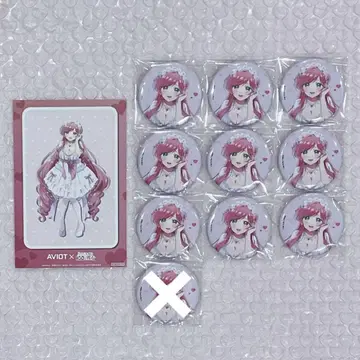 100 카노 마루이 AVIOT 하나조노 하바리 캔뱃지 엽서