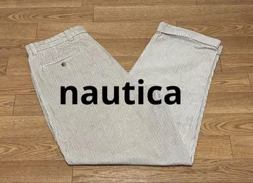 NAUTICA 투 턱 와이드 굵은 폭 코듀로이 팬츠 소문자 택