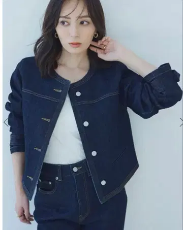 anuans 노카라 데님 자켓