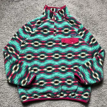 Patagonia 신틸라 스냅 T 네이티브 무늬 올 패턴 여성용 L