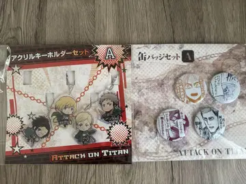 진격의 거인 거인전 한지 알민 장 엘빈 캔뱃지 아크릴 키링