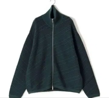 YOKE(요크)BIAS BORDER DRIVERS KNIT GREEN