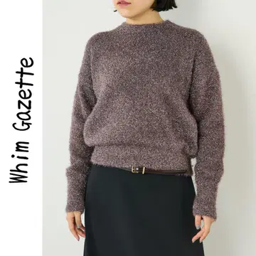 Whim Gazette 라메 샤기 니트