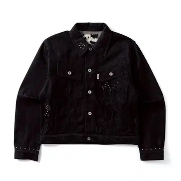 BADWAYClassic Studs Denim Jacket black M