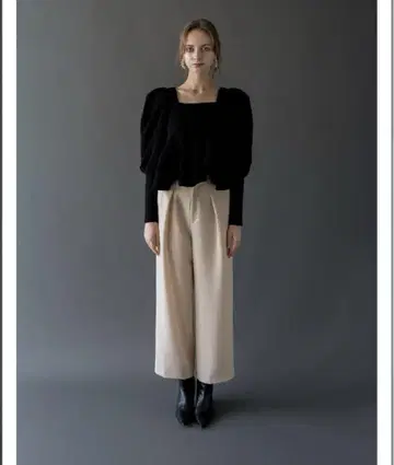 [ Acka ] basic wide slacks
