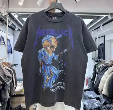 METALLICA 스컬 T셔츠 빈티지 가공