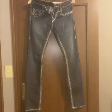 True Religion 스키니 청바지 다크 데님