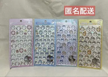치이카와 (먼작귀) 스티커 모자 꽁지 드롭 씰 4종류 하치와레 토끼