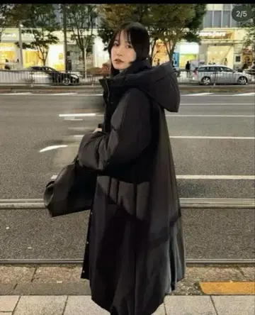 CLANE BALLOON HOODIE LONG DOWN COAT