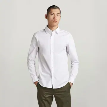 지스타 로우 G star raw 롱 셔츠 (화이트)