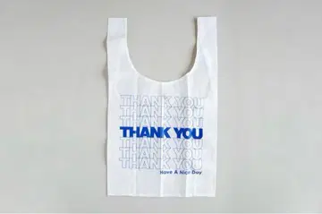 새상품 BAGGU 바구 스탠다드 에코백 THANKYOU 에밀리 스기하라