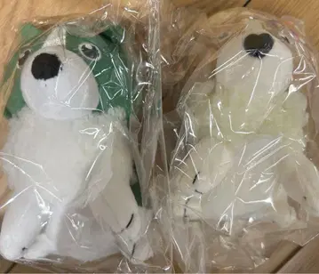 미도리이로샤카이 브로콜리 콜리플라워 봉제 인형 키링 2개 세트