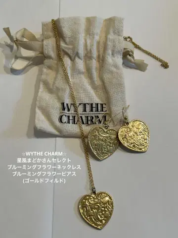 WYTHE CHARM 호시카제 마도카 셀렉 블루밍 플라워 목걸이 귀걸이