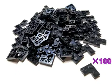 LEGO 100개 블랙 L자 플레이트 코너 플레이트