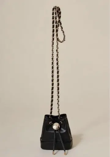 택 포함 새상품 스나이델 슬라이드 메탈 미니 미니백 (BLK)