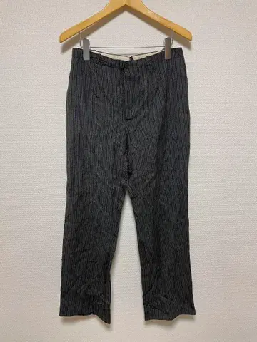 50s~60s 유로 빈티지 다크 스트라이프 슬랙스 팬츠