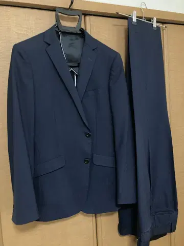 SUIT SELECT 네이비 (다크 네이비) 슬림핏 비즈니스 정장 A5