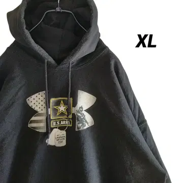레어 [해외 구제 의류] 90s US ARMY 빅 로고 후드티 XL
