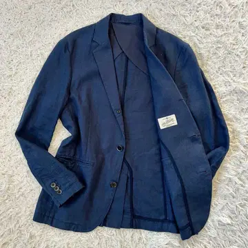 nano universe 테일러드 자켓 네이비 린넨 100% 본절