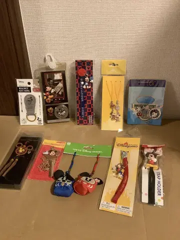 디즈니 캐릭터 굿즈 스트랩 끈고리 키링 세트 NO.1