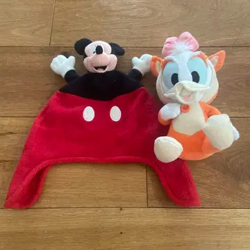 디즈니 미키 팬캡 모자 도널드 덕 봉제 인형